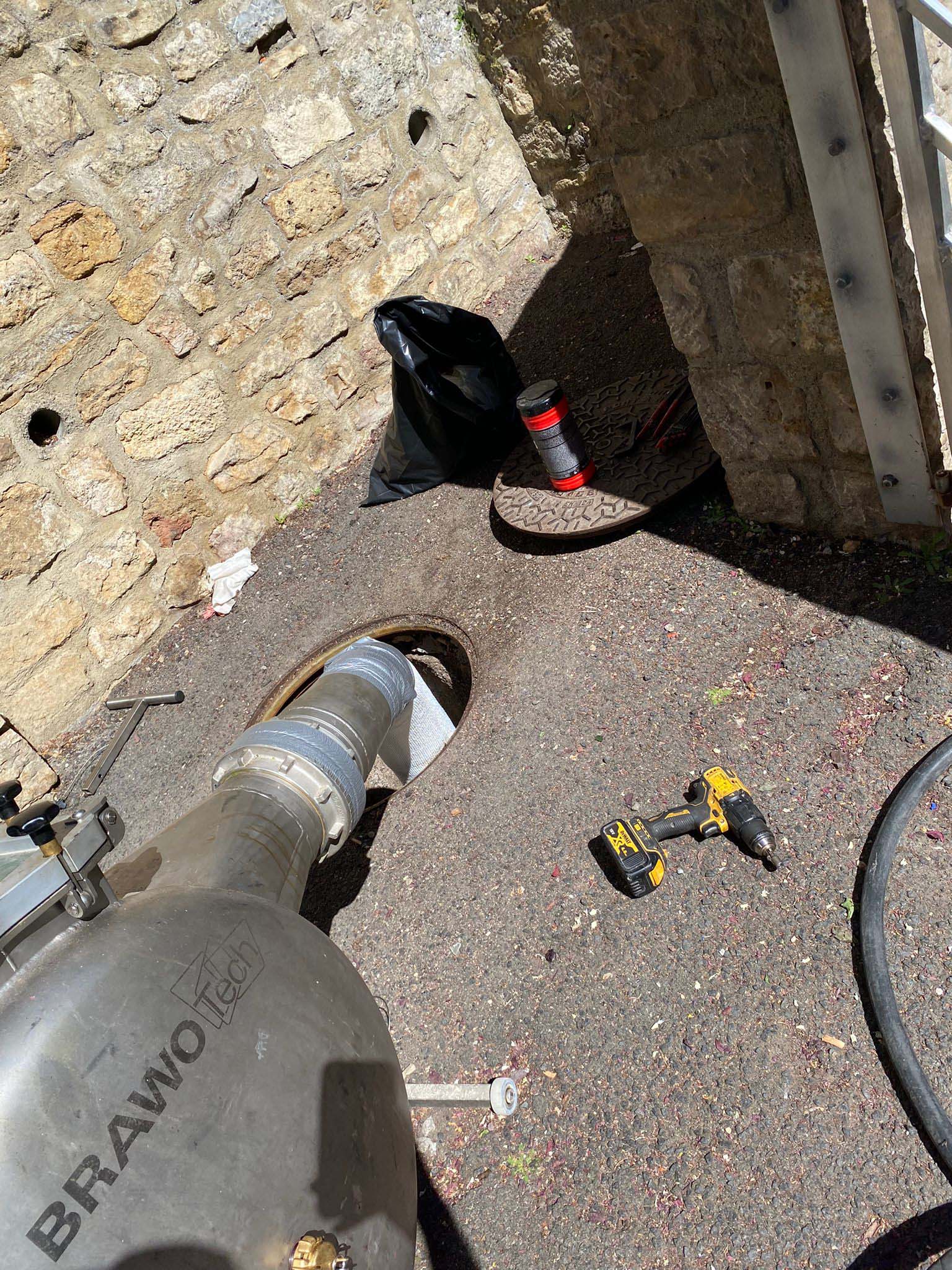 Réparation d'une canalisation horizontale enterrée en Occitane réparation sans casse et rapide