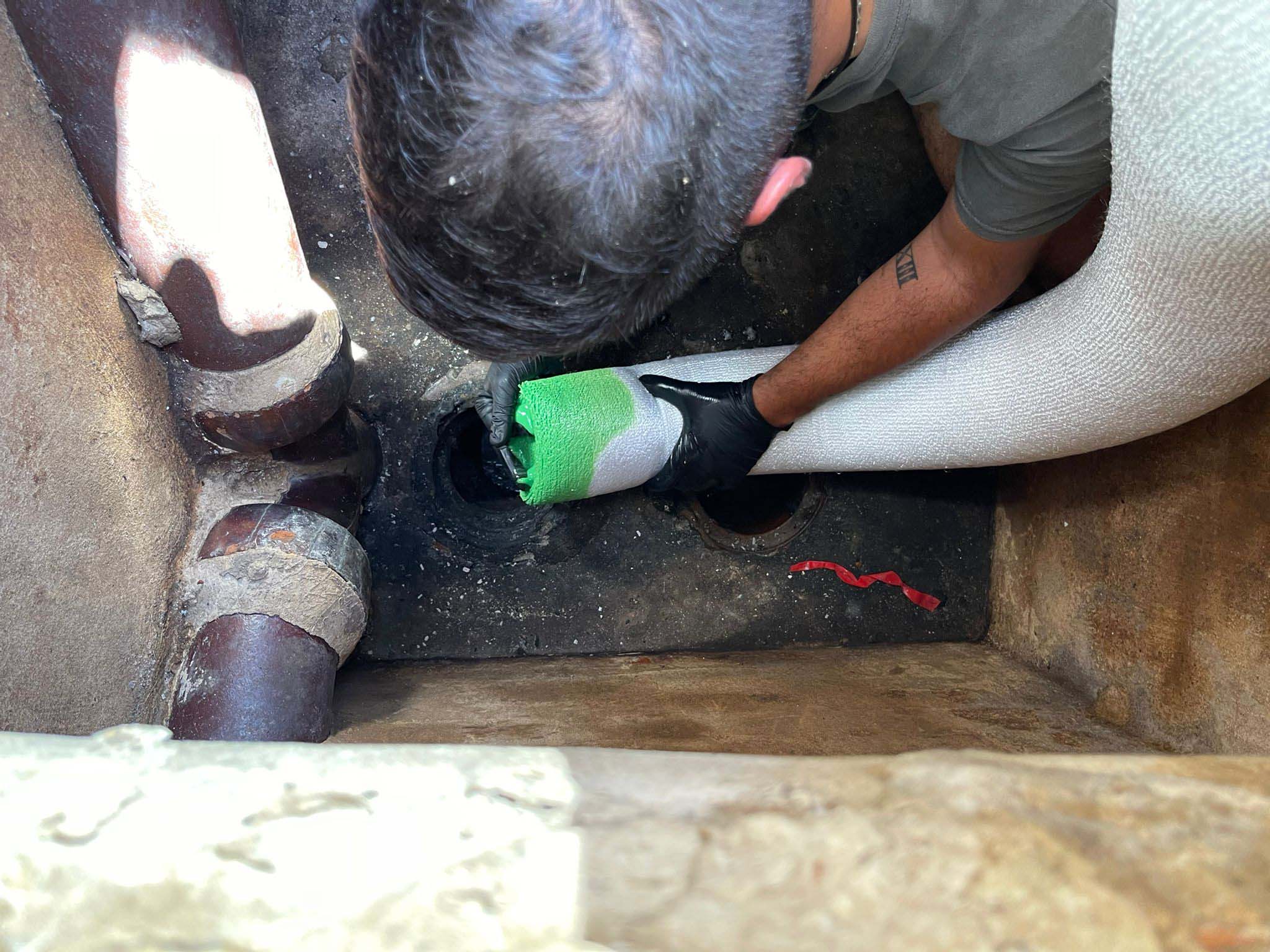 Réparation : réhabilitation d'un collecteur à saint-Raphael